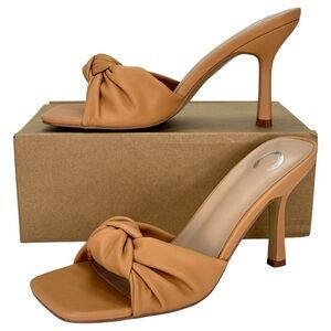 Journee Collection Camel Knot Front High Heel Mule